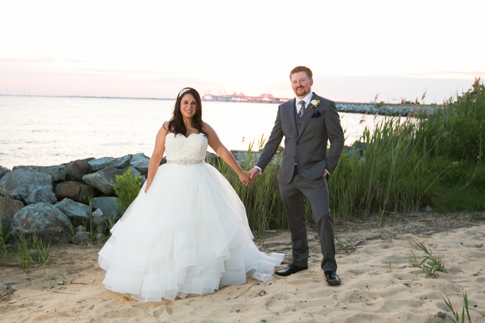 Bay Bridge Wedding Photographs - Lazaro Gown