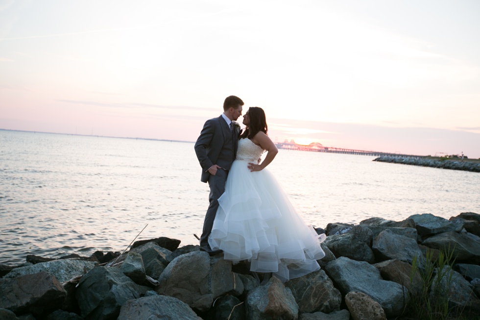 Bay Bridge Wedding Photographs - Lazaro Gown