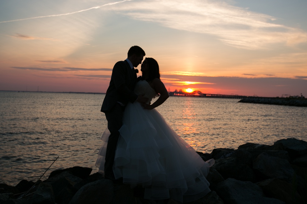 Bay Bridge Wedding Photographs - Lazaro Gown