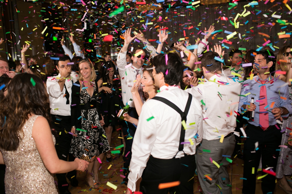 Four Seasons Hotel confetti exit- Elizabeth Bailey Wedding design