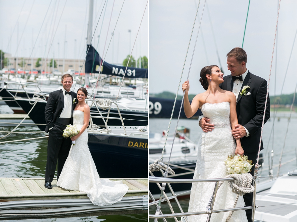 Waterfront Wedding at the Naval Academy - Santee Basin