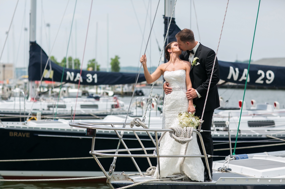 Waterfront Wedding at the Naval Academy - Santee Basin