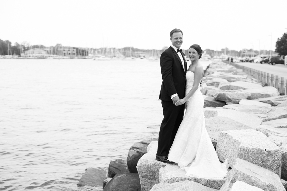 Naval Academy Rock Wall Wedding Photographer