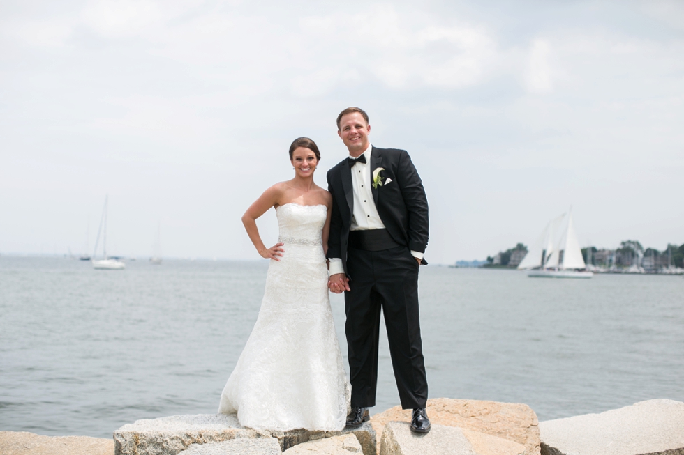 Naval Academy Rock Wall Wedding Photographer