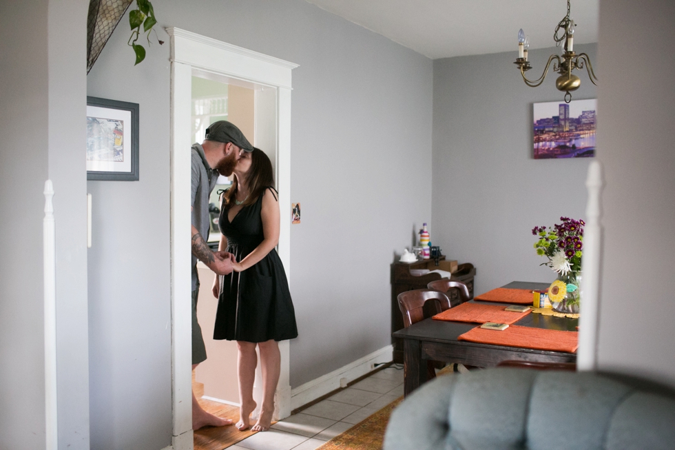 Lifestyle engagement session at Home - Philadelphia Photographer