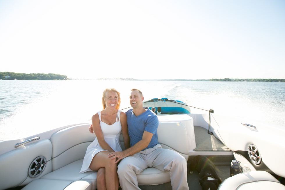 Island Boating Engagement Photographer