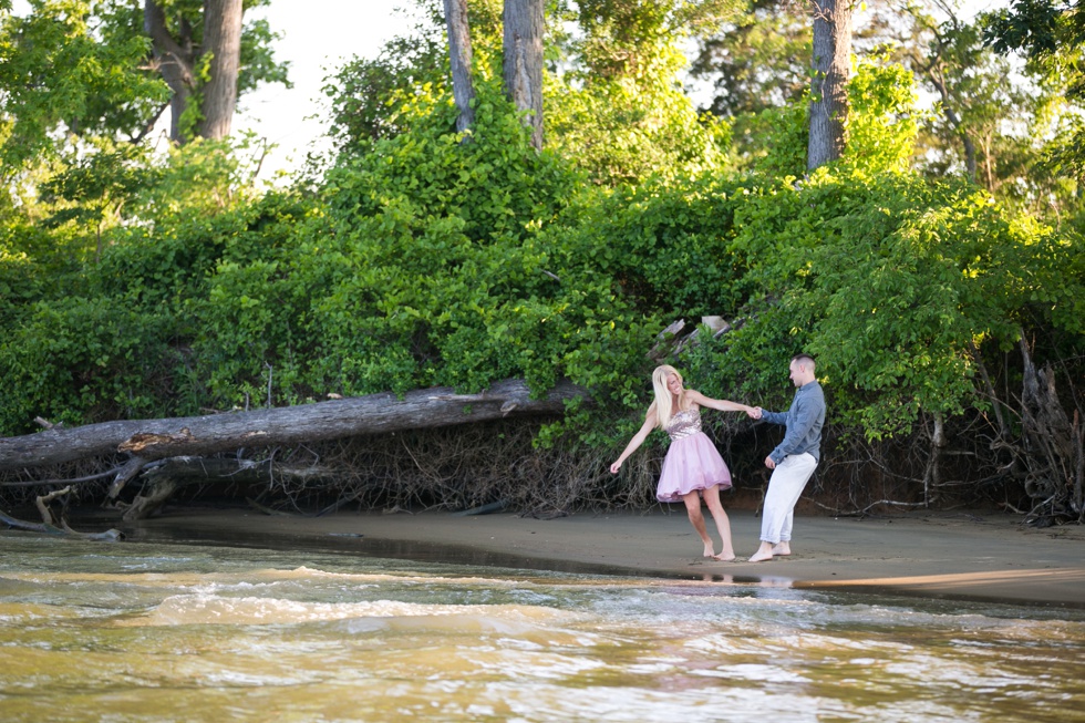 Rhodes River Island Beach Engagement Photographer