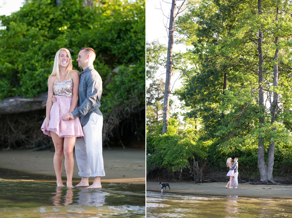 Rhodes River Island Beach Engagement Photography