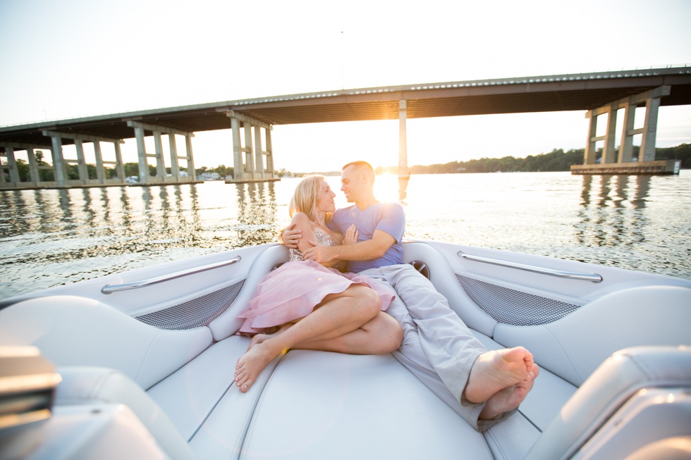 Sunset Boat Engagement Photographer