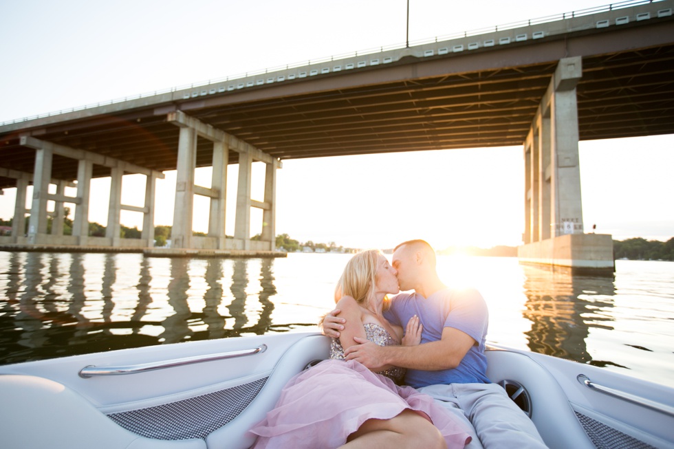 Sunset Boat Engagement Photographer