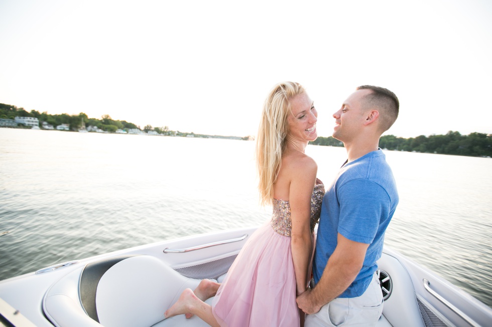 Sunset Boat Engagement Photographer