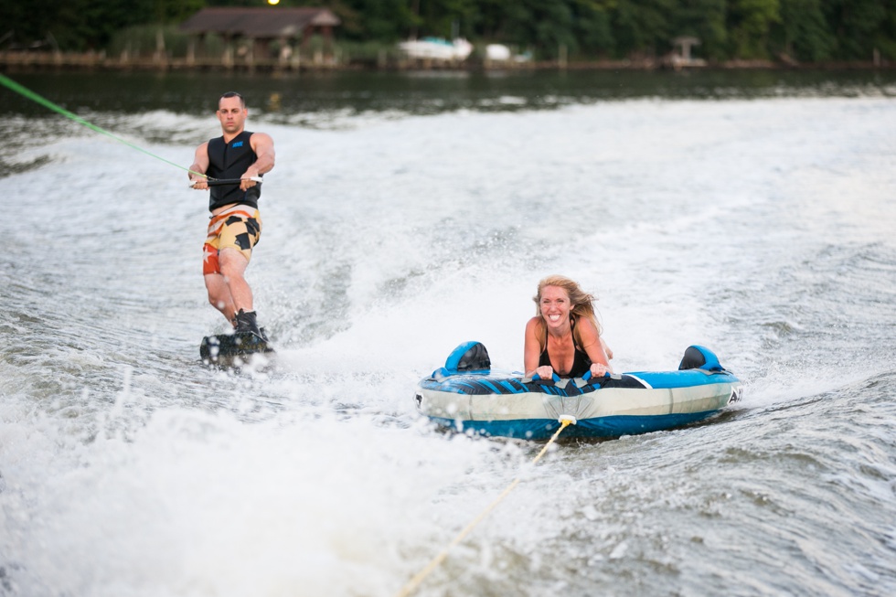 Power Boat Wakeboarding Engagement Session