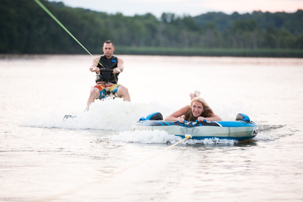 Power Boat Wakeboarding Engagement Session