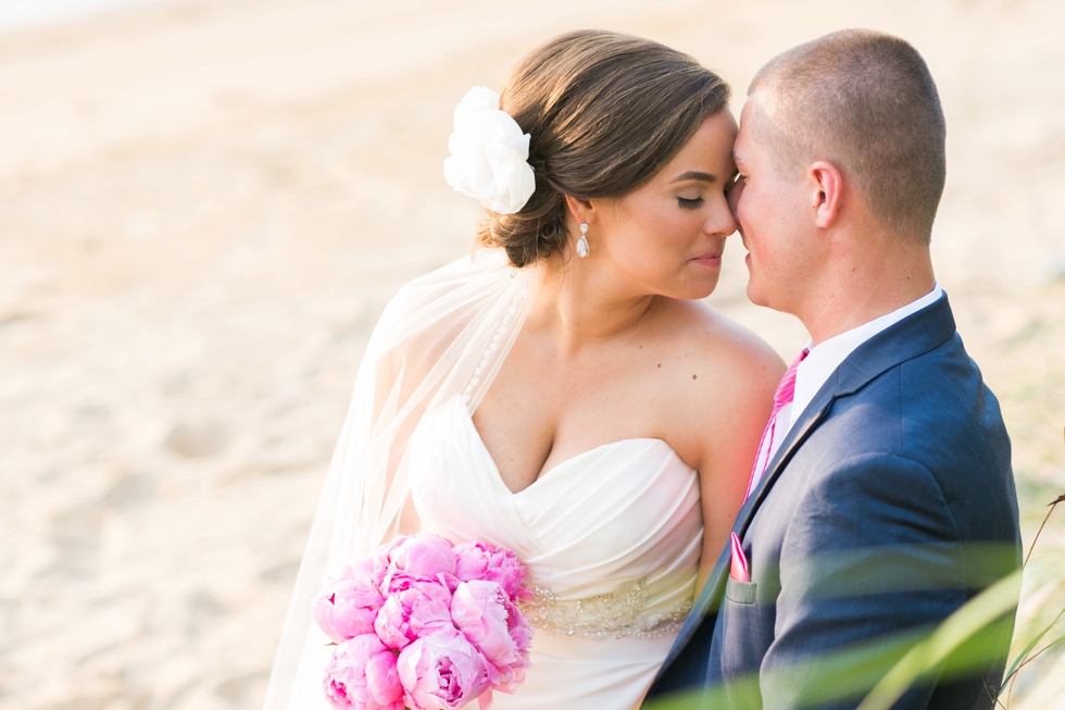 Beach Club Wedding Photographer - Pops of Plum Florals