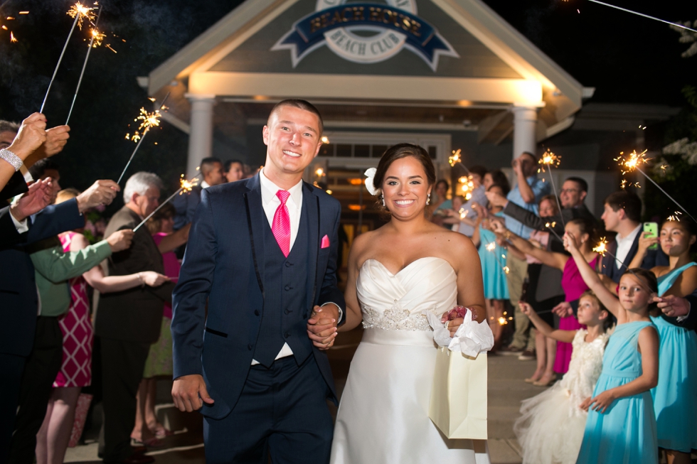 Sparkler Exit - Chesapeake Bay Beach Club Wedding