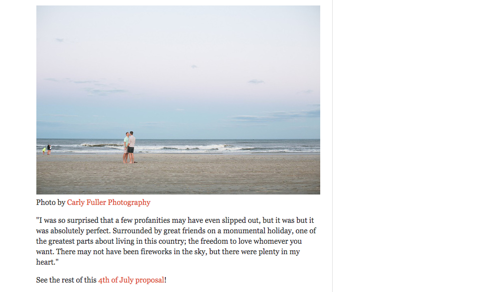 LGBT Jersey Shore Proposal - Huffington Post Featured Photographer