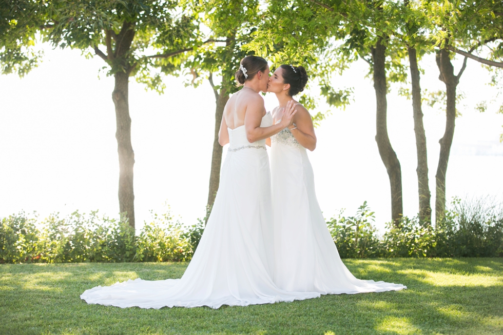 Two Brides First Look - Philadelphia Wedding Photographer