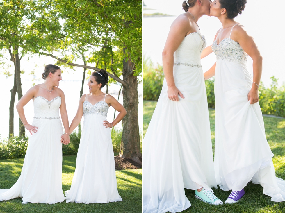 Two Brides First Look - Philadelphia Wedding Photographer