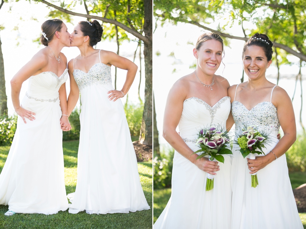 Two Brides First Look - Pennsylvania Wedding Photographer