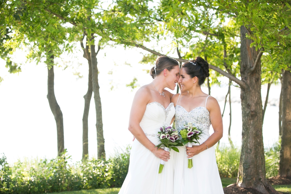 Two Brides First Look - Pennsylvania Wedding Photographer