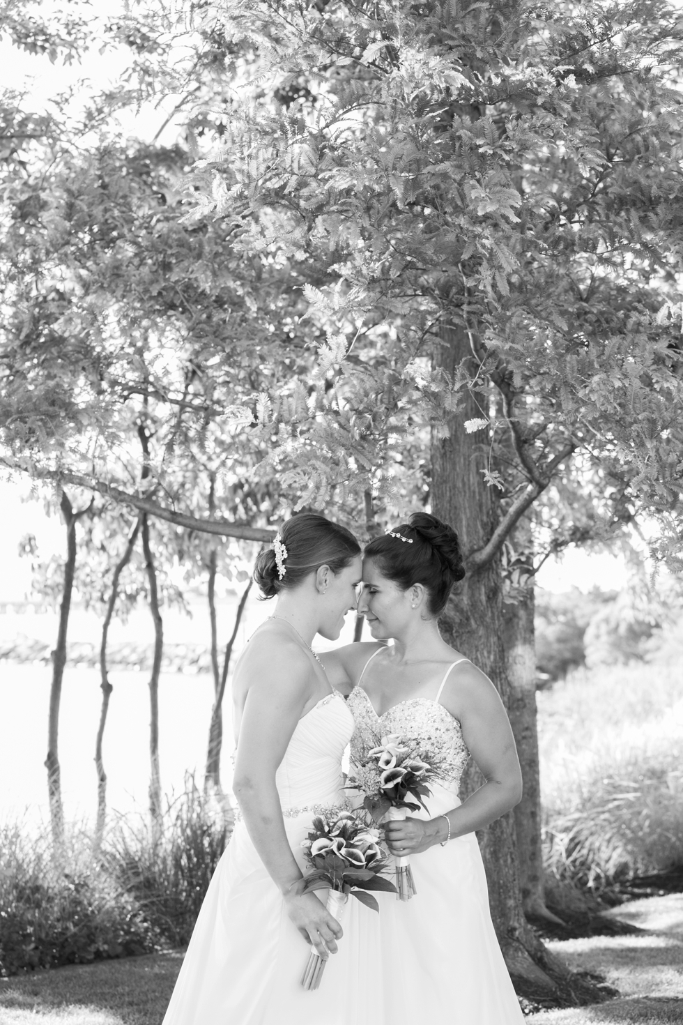 Two Brides First Look - Pennsylvania Wedding Photographer