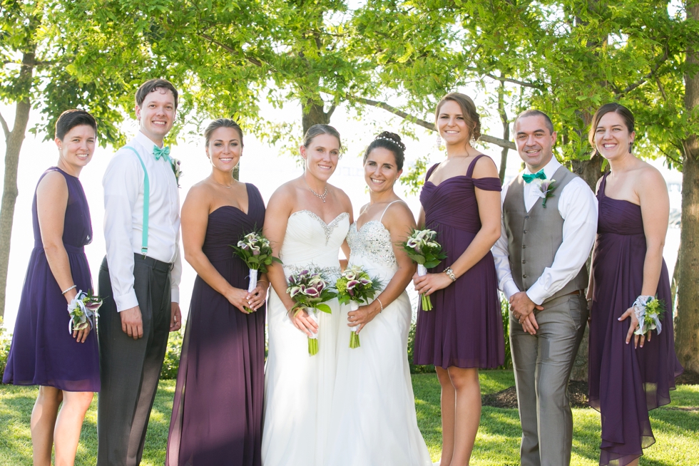 Shore Wedding Photographer - Two Brides Wedding Party