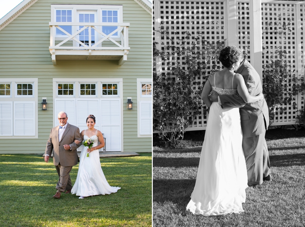 Chesapeake Bay Beach Club Wedding Photographer - Shore wedding ceremony