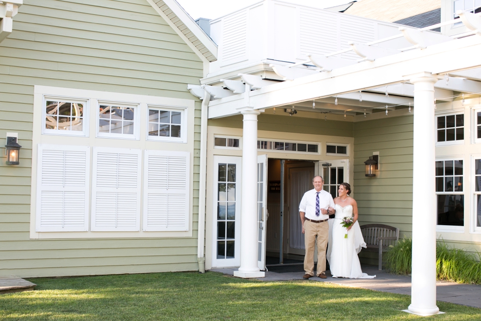 Chesapeake Bay Beach Club Wedding Photographer - Shore wedding ceremony