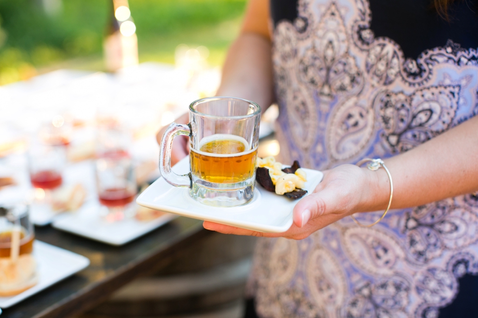 Beer tasting cocktail hour - Beach Wedding Photographer