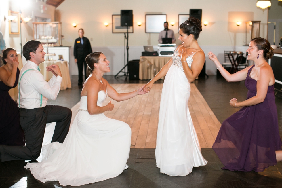 Two Brides First Dance - Chesapeake Bay Beach Club Wedding Photographer 