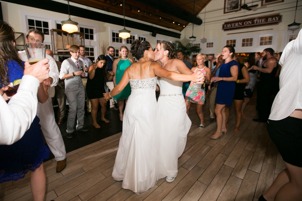 Two Brides First Dance - Chesapeake Bay Beach Club Wedding Photographer 