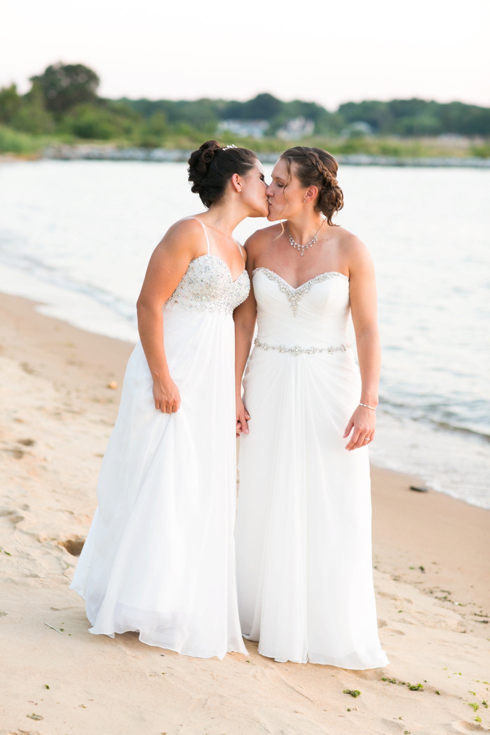 Chesapeake Bay Beach Club Two Brides Wedding Photographer