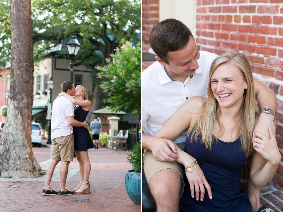 Maryland State Circle - Downtown Annapolis Engagement Session