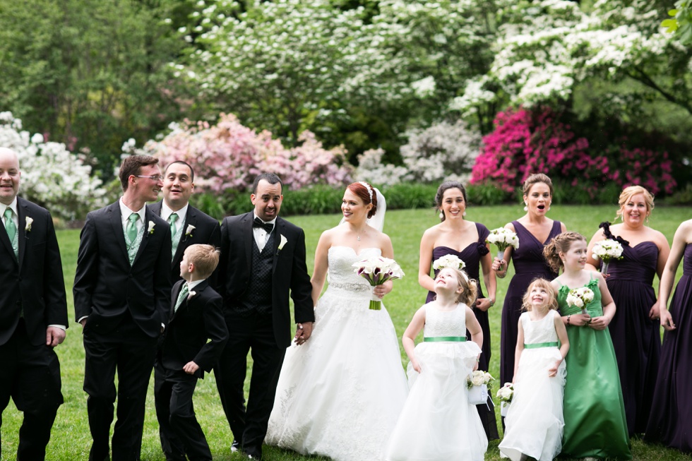 Philadelphia Museum of Art Garden Wedding Party