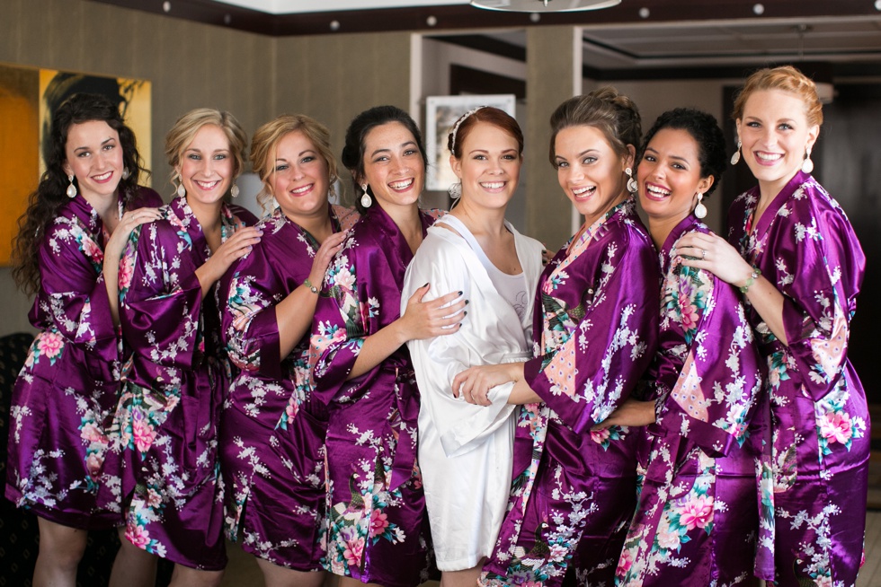 Wedding at the Sofitel Philadelphia Bridesmaid Robe Photograph