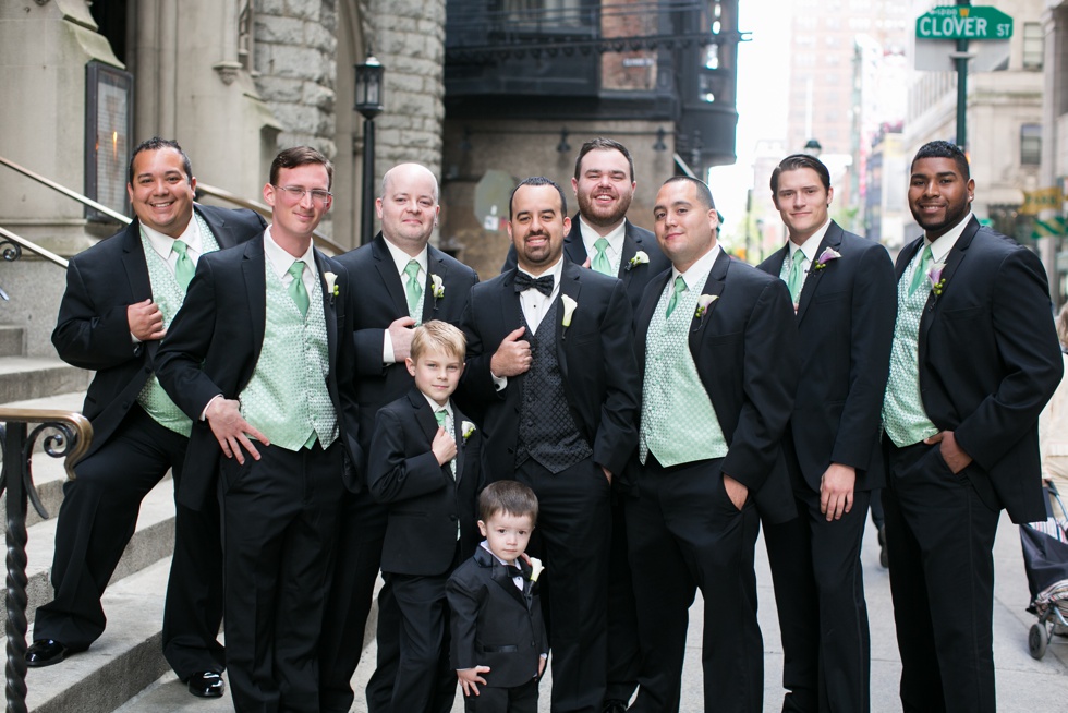 Philadelphia St. John the Evangelist Groomsmen Portrait