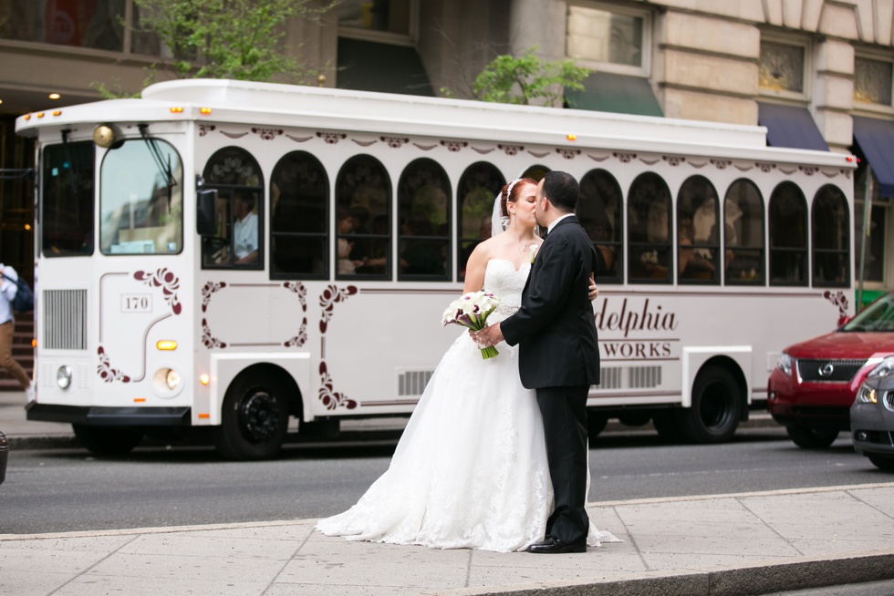 St. John the Evangelist Wedding Photographer - Philadelphia Trolley Works