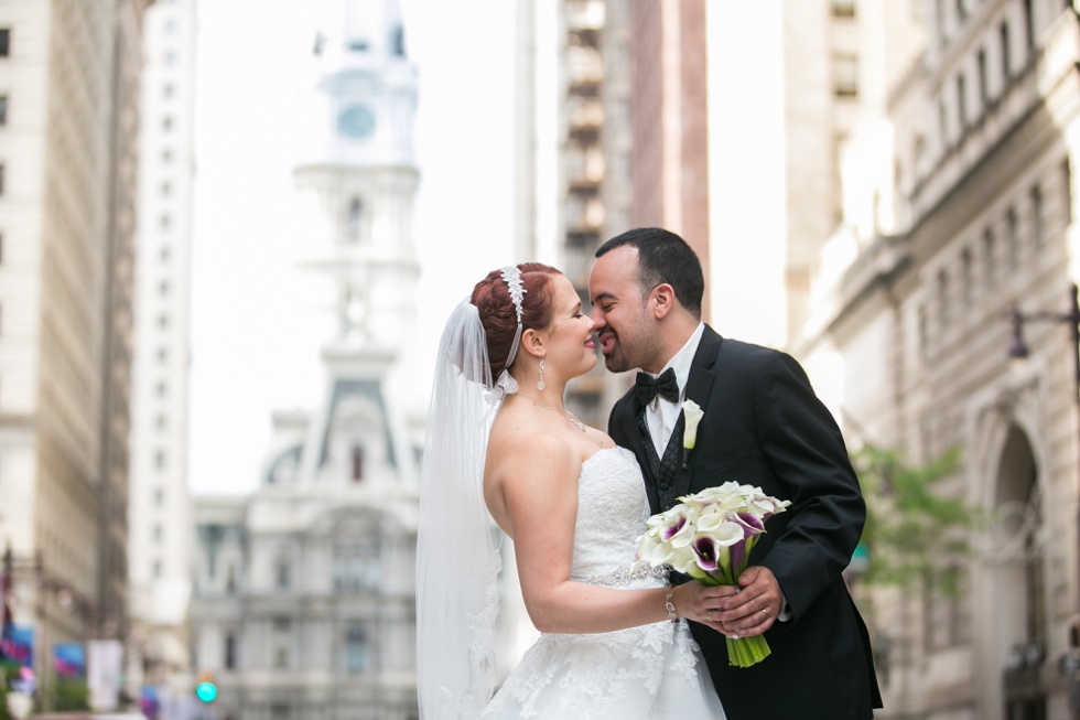 Broad Street Philadelphia - City Hall Wedding Photographer