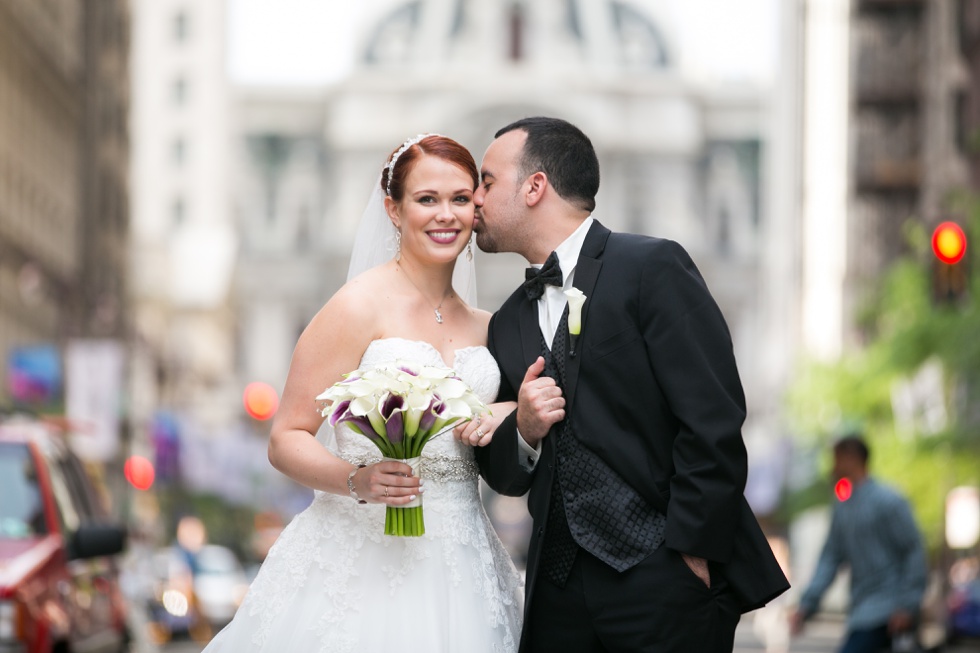 Broad Street Philadelphia - City Hall Wedding Photo