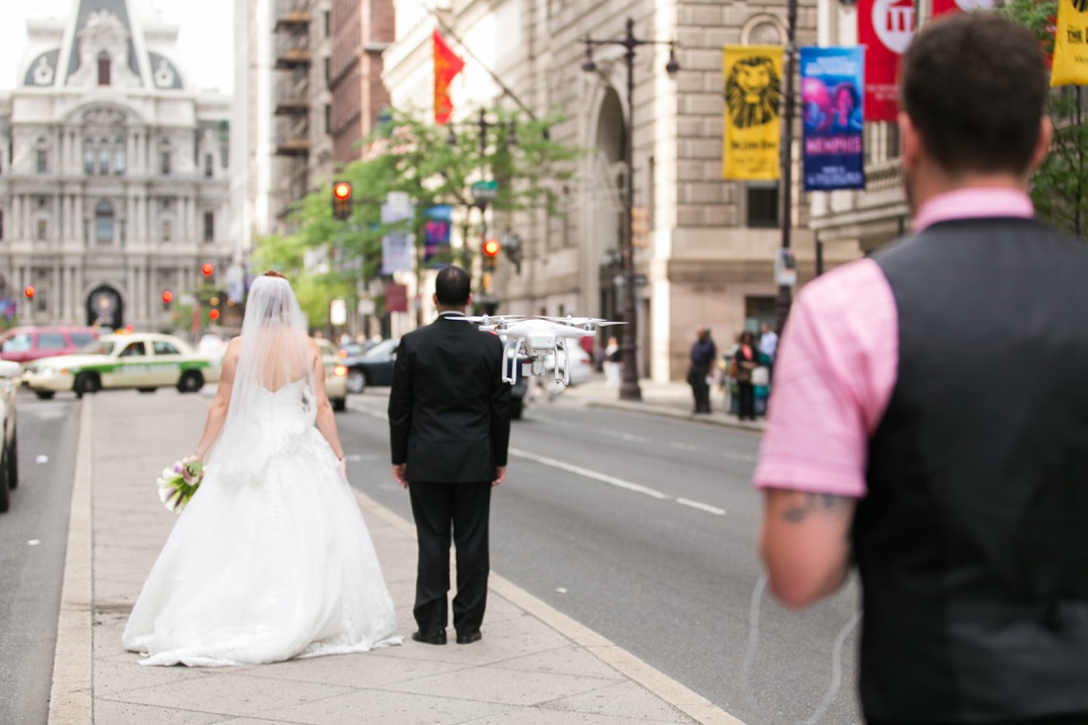 Broad Street Wedding Photo - Matt Koza Cinema Drone