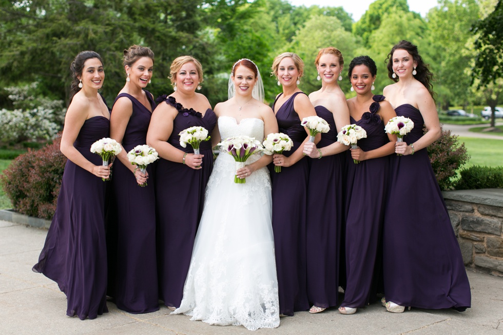 Philadelphia Museum of Art Garden Bridesmaids