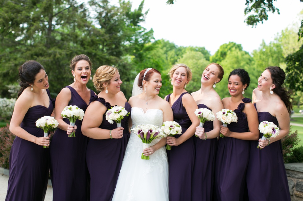 Philadelphia Museum of Art Garden Bridesmaids