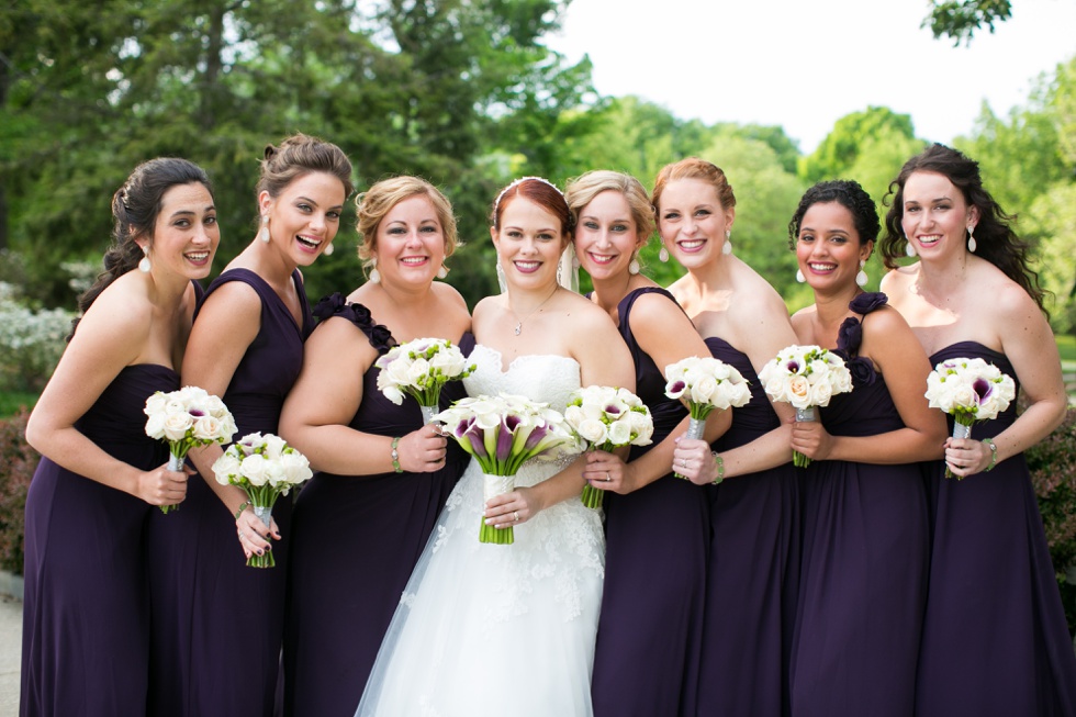 Philadelphia Museum of Art Garden Bridesmaids