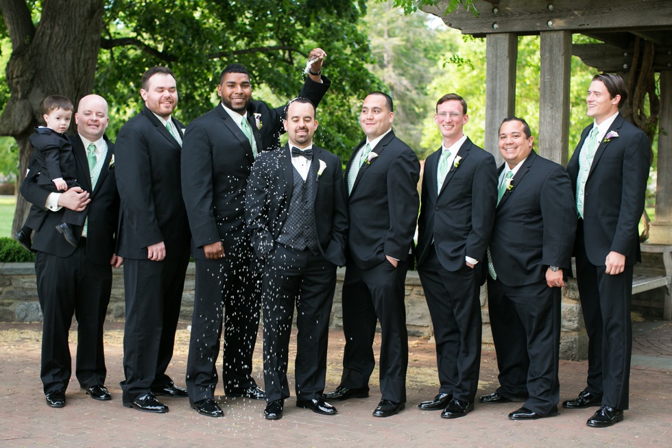 Philadelphia Museum of Art Garden Wedding Party