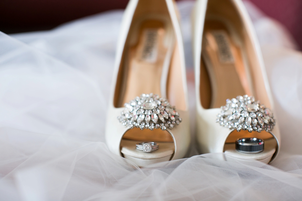 Badgley Mischka Bridal wedding shoe photographer