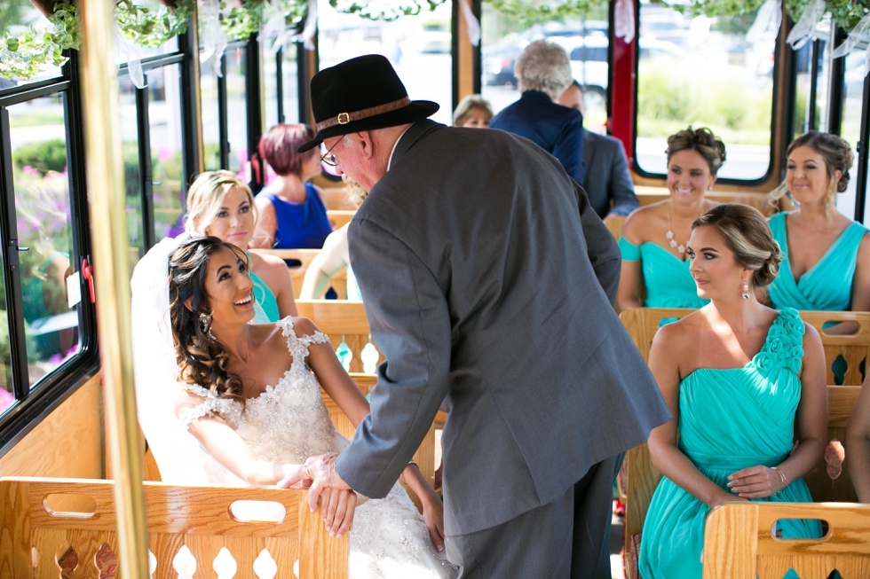 Shore wedding photographer - Annapolis Trolley