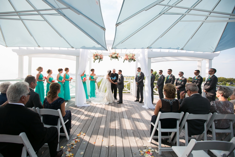 Chesapeake Bay Beach Club Rooftop Ceremony