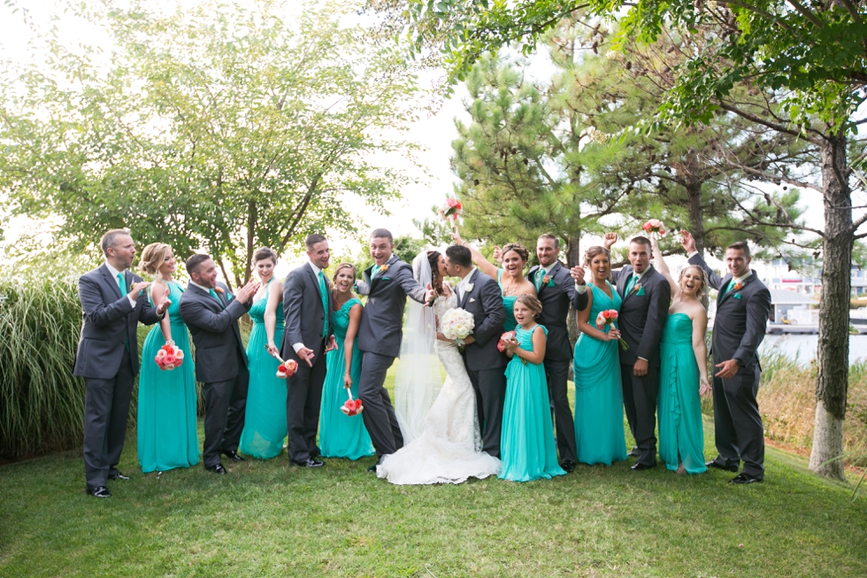 Chesapeake Bay Beach CLub Wedding Party - My flower box events design