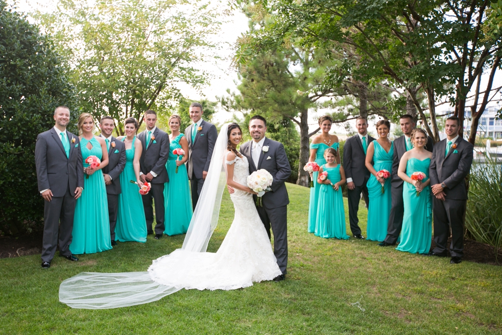 Chesapeake Bay Beach Club Wedding Party - My flower box events design