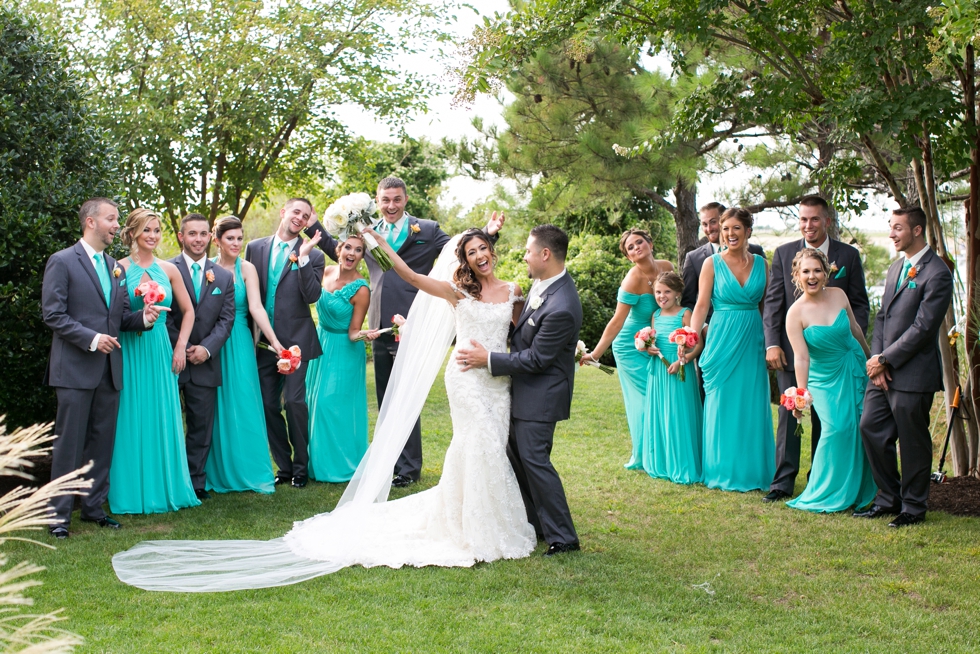 Chesapeake Bay Beach CLub Wedding Party - My flower box events design